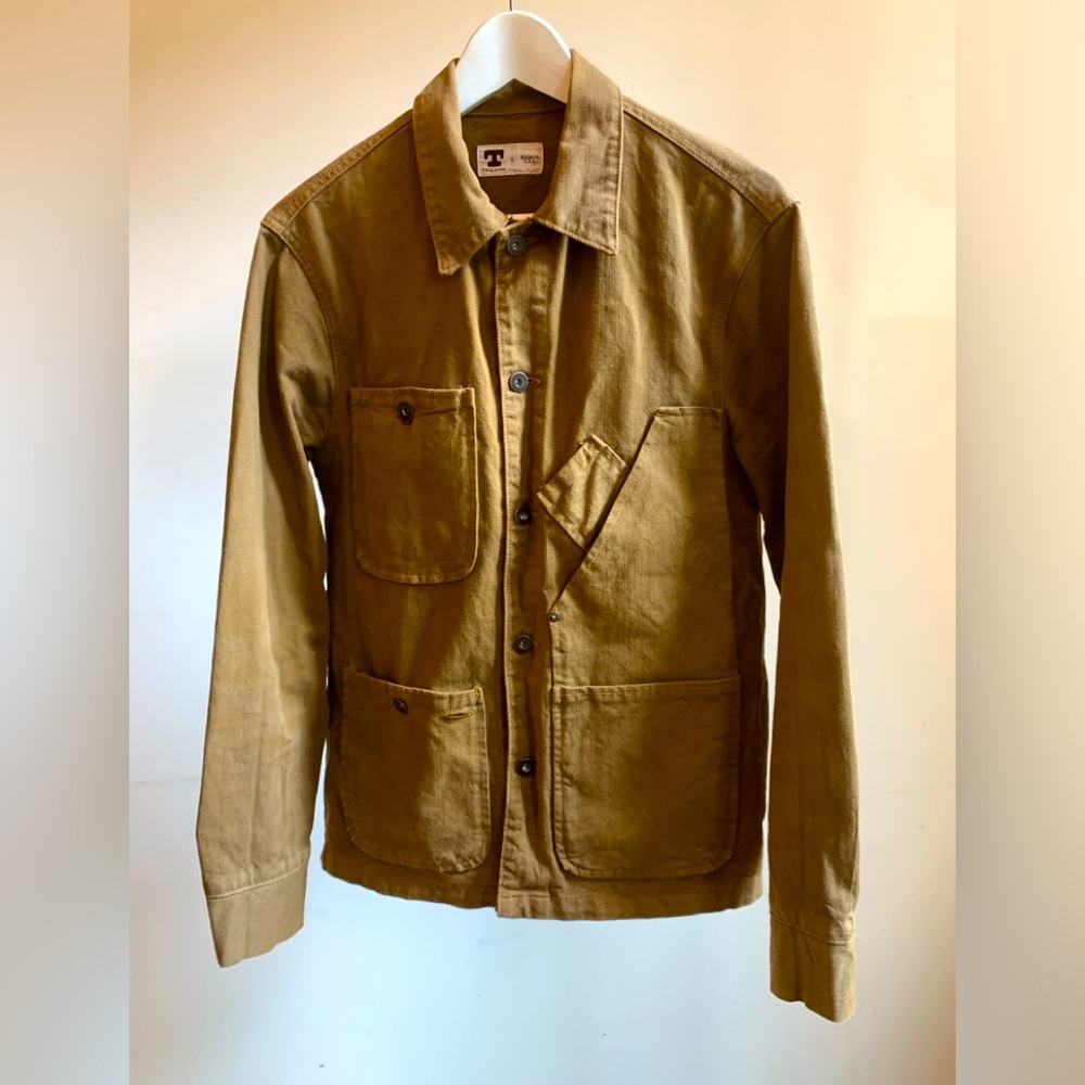 Tellason Brown Cotton chore coat S